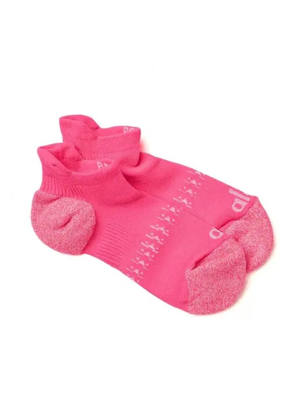Alo Yoga Chakra Tab Socks Hot Pink White M/L 8-11 Athletic Pilates Yoga